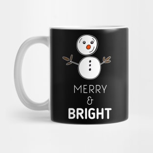 Merry & Bright Snowman Mug